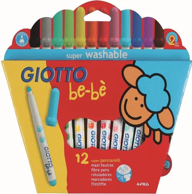 GIOTTO KEÇELİ KALEM BEBE SUPER FIBRE 12 Lİ 466700