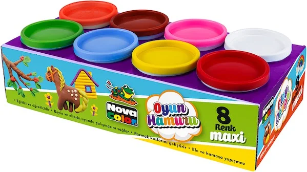 NOVA COLOR OYUN HAMURU SET 8 Lİ 800 GR NC-4150