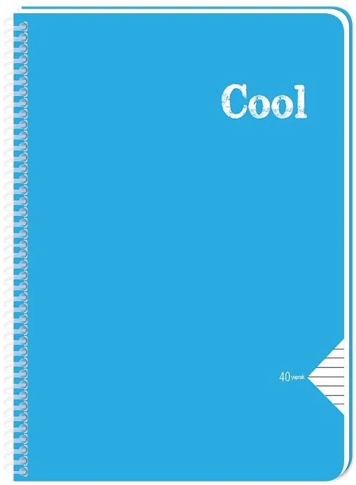 KESKİN DEFTER COLL A4 SPİRALLİ PP KAPAK 40 YP. ÇİZGİLİ 321591-99