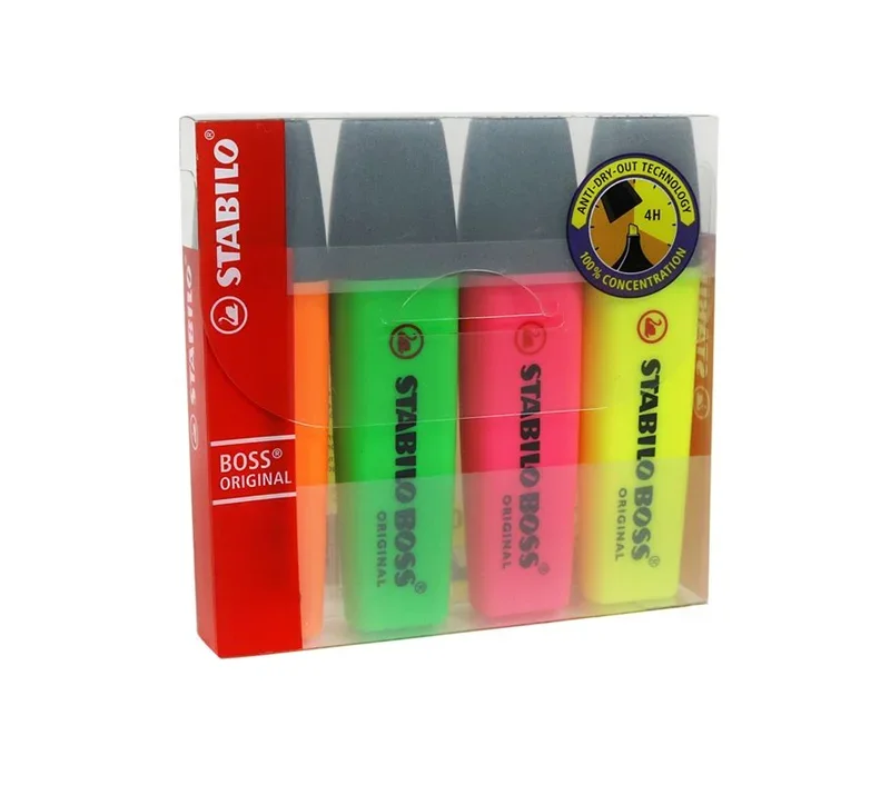 STABILO BOSS FOSFORLU KALEM 4 LÜ PK 70/4