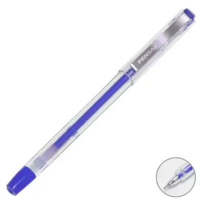 PENSAN 6405 MY-KING GEL MAVİ KALEM METAL KLİPS