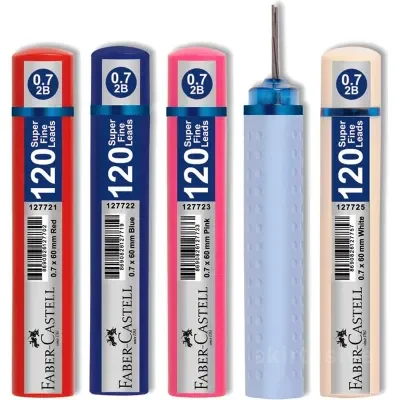 FABER GRIP MİN 0.7 MAVİ 60 mm 120 Lİ TÜP 127722