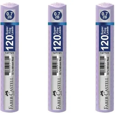 FABER GRIP MİN 0.7 PASTEL MOR 60 mm 120 Lİ TÜP 127738