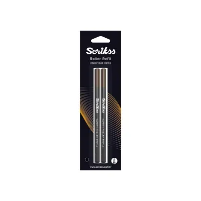 SCRİKSS SİYAH ROLLER KALEM YEDEĞİ 2 Lİ BLİSTER SRC 888