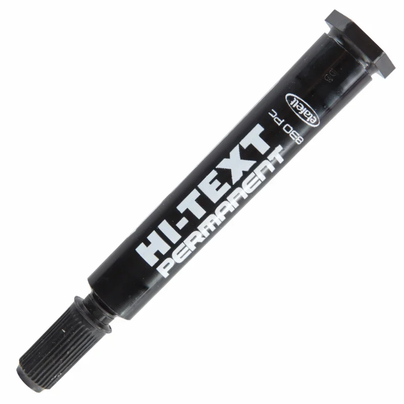 HI-TEXT 830 PC SİYAH KESİK UÇ KOLİ KALEMİ