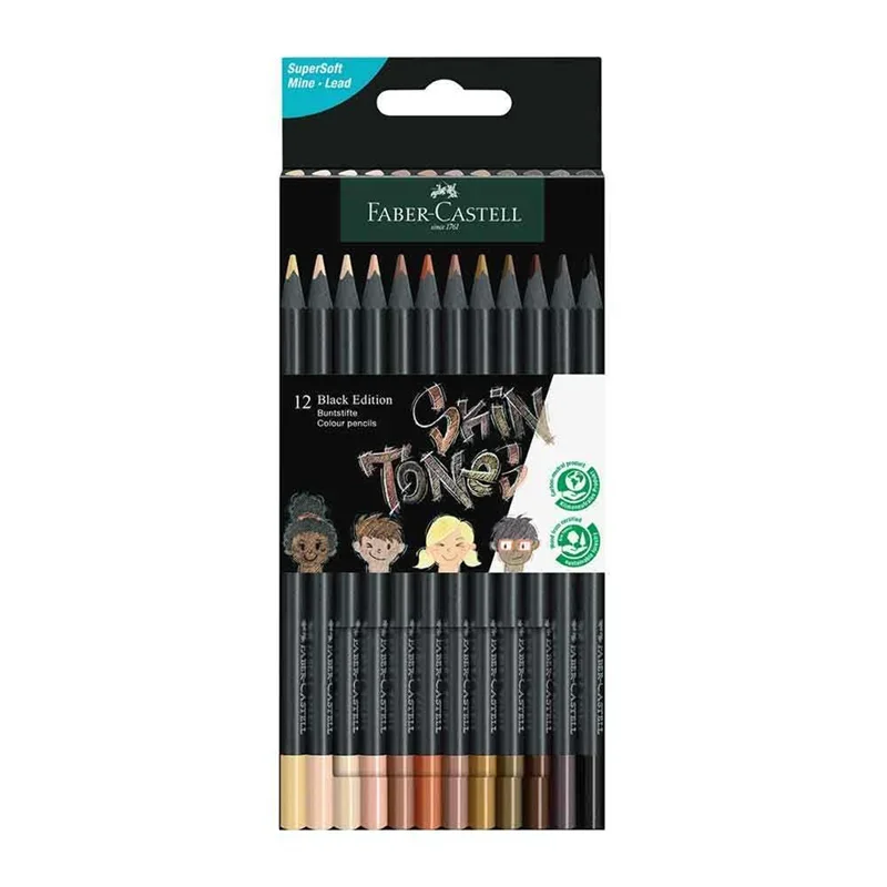 FABER BLACK EDİTİON SKIN TONES BOYA KALEMİ 12 Lİ 5171116414000