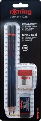 ROTRING SINAV SETİ KURŞUN KALEM+SİLGİ+KALEMTRAŞ RO-2090068WK