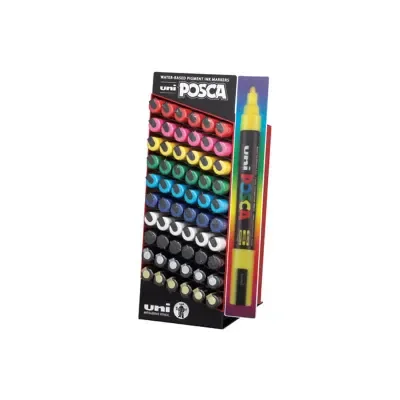 UNİ-BALL PC-5M/5D SET POSCA 1.8-2.5 SU BAZLI MARKER 60 LI SET