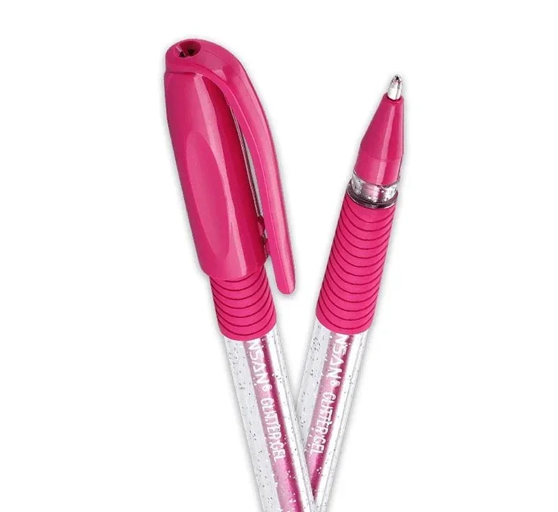 PENSAN GLITTER GEL PEMBE KALEM SİMLİ 2280