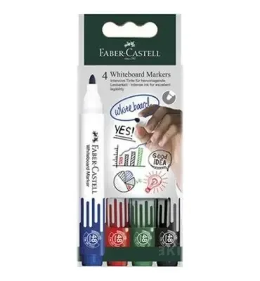 FABER W20 4 RENK TAHTA KALEMİ 4 LÜ BLİSTER 253942