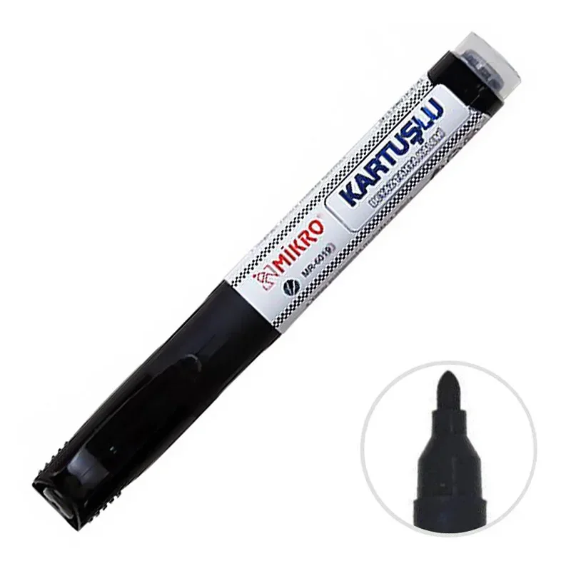 MİKRO MR-6019 KARTUŞLU SİYAH TAHTA KALEMİ