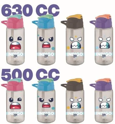 GIPTA MATARA 500 ML INDIGO TRİTAN DESENLİ PİPETLİ K750800