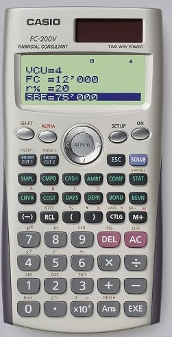 CASIO HESAP MAKİNESİ FİNANSAL FC-200V