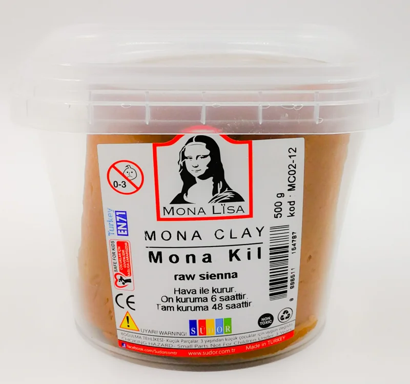 SÜDOR KİL MONA 500 GR RAW SİENNA MC02-12