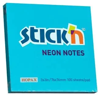 GIPTA STICKN 76x76 NEON MAVİ 100 YP. 2120900