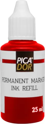 PICADOR PERMANENT MARKER MÜREKKEBİ 25 ML KIRMIZI KB023