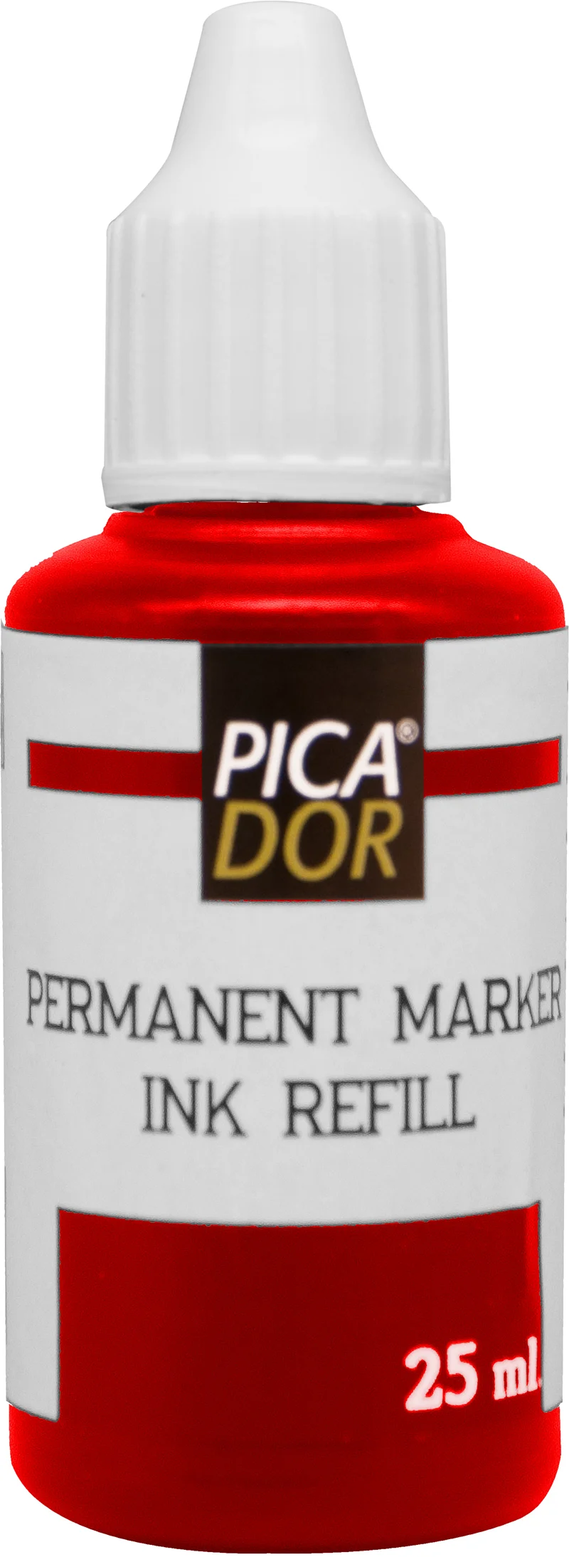 PICADOR PERMANENT MARKER MÜREKKEBİ 25 ML KIRMIZI KB023