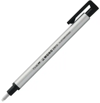 TOMBOW SİLGİ KALEM TİPİ MONO ZERO YUVARLAK UÇ GÜMÜŞ T-EH-KUR 04