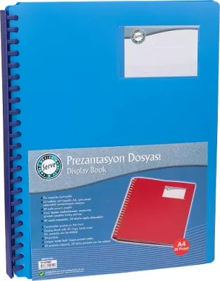 SERVE SUNUM DOSYASI HALKALI MEKANİZMA 20 Lİ MAVİ SV-6620-MAV