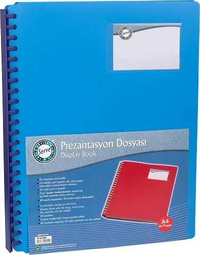 SERVE SUNUM DOSYASI HALKALI MEKANİZMA 20 Lİ MAVİ SV-6620-MAV