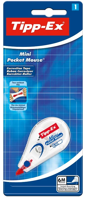 TIPP-EX ŞERİT SİLİCİ MINI POCKET MOUSE 4.2 MM x 6 MT 1 Lİ BLS. 8128704
