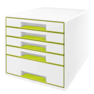 LEITZ EVRAK RAFI WOW 5 ÇEKMECE L-5214 YEŞİL