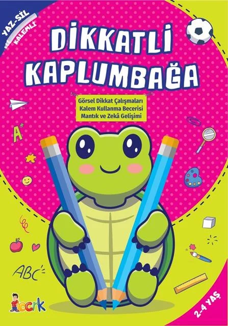 BICIRIK - YAZ-SİL KİTAPLARI DİKKATLİ KAPLUMBAĞA