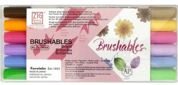 ZIG BRUSHABLES MS-7700 6/VBR 6 LI SET