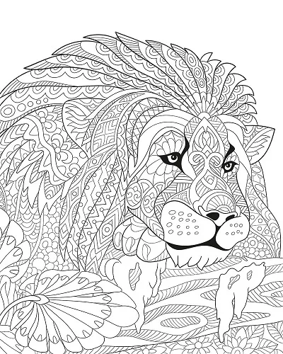 ARTDECO TUVAL DESENLİ 40x50 CM HAYVANLAR ASLAN Y-100-P40.04