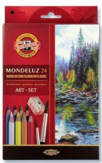 KOHINOOR SET AQUAREL COLOURED KALEM 3711 24