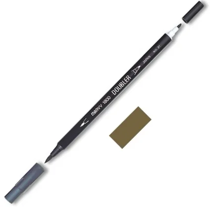 MARVY FIRÇA KALEM BRUSH PEN ÇİFT UÇLU 1800-054 BURNT UMBER
