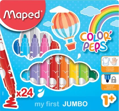MAPED KEÇELİ KALEM COLOR'PEPS JUMBO 24 LÜ 846222