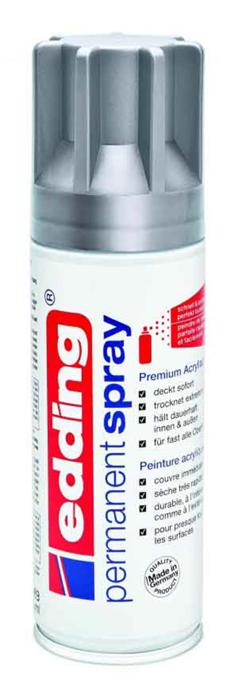 EDDING PERMANENT AKRİLİK SPREY BOYA E-5200 SILVER MAT 923
