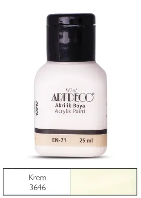 ARTDECO AKRİLİK BOYA 25 ML KREM Y-070A-3646
