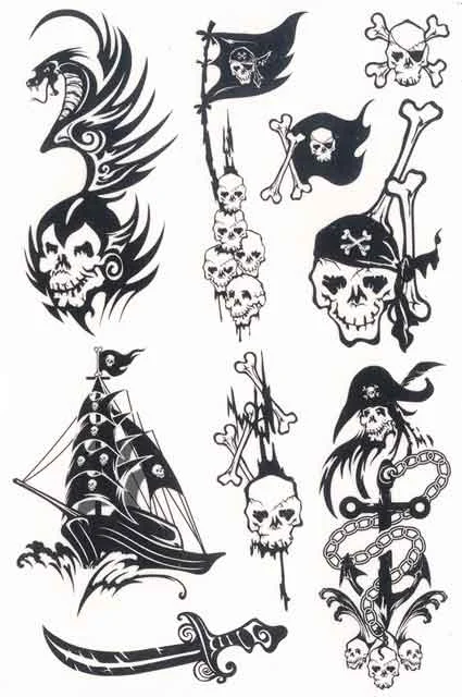HERMA ETİKET TATTOO KLASİK KORSAN FİGÜRLERİ 6747