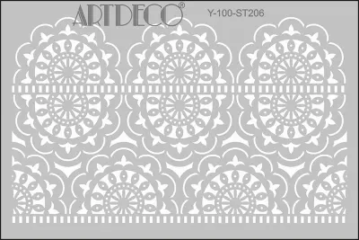 ARTDECO STENCIL A4 DANTEL-1 Y-100-ST206