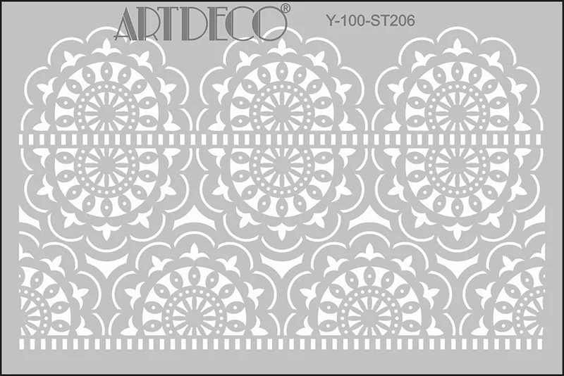 ARTDECO STENCIL A4 DANTEL-1 Y-100-ST206