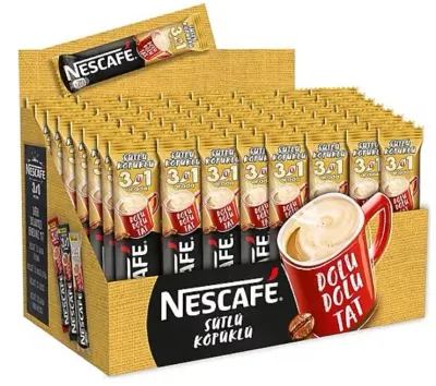 NESCAFE 3 Ü 1 ARADA KAHVE SÜTLÜ KÖPÜKLÜ 17.4g 48 Lİ