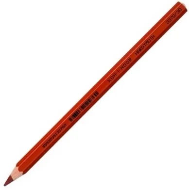 KOHINOOR JUMBO COLOURED KALEM 3370 BROWN RED