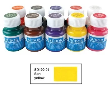SÜDOR AKRİLİK BOYA 25 ML LİMON SARI SD100-01