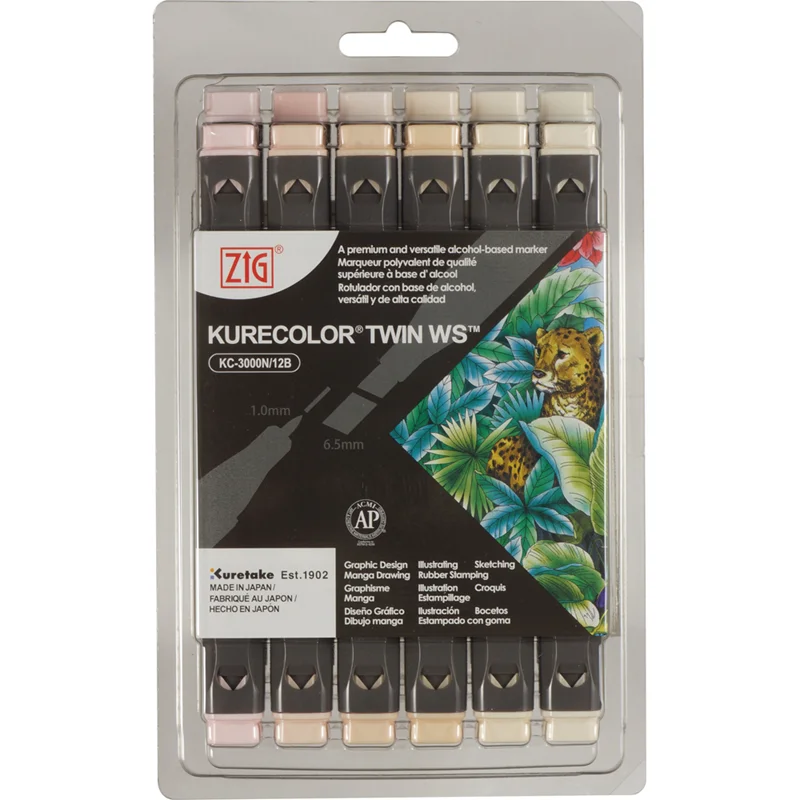 ZIG KURECOLOR TWIN S KC-3000/12B10 12Lİ NEUTRAL&amp;NATUREL COLORS