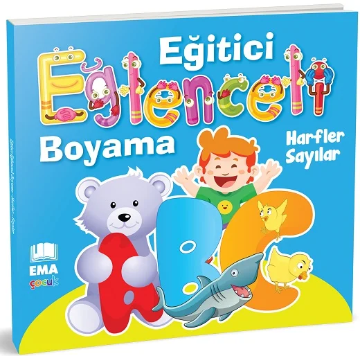 BICIRIK - EĞİTİCİ EĞLENCELİ BOYAMA HARFLER-SAYILAR