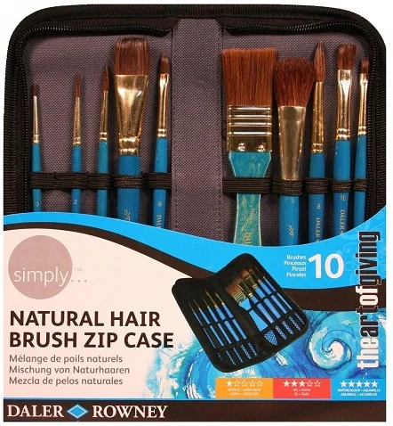 DALER ROWNEY FIRÇA SETİ SIMPLY SERİSİ SULU BOYA ÇANTALI SULUBOYA 10 LU 216919010