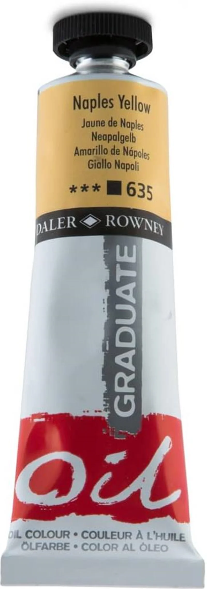 DALER ROWNEY YAĞLI BOYA GRADUATE GRAD SERİSİ 38 ML NAPLES YELLOW 117038635