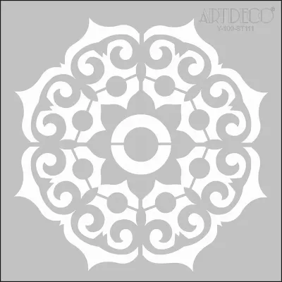 ARTDECO STENCIL 30x30 CM GEOMETRİK GÖBEK DESENİ Y-100-ST111
