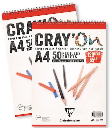 CLAIREFONTAINE RESİM ve ÇİZİM BLOĞU CRAY'ON SPİRALLİ ÜSTTEN A5 120 GR 50 YP CD966517