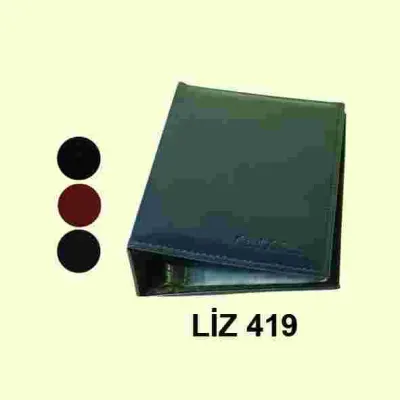 LİZ KARTVİZİT ALB. 16x27 S.DERİ MEK. 50Lİ 419