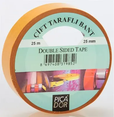 PICADOR ÇİFT TARAFLI BANT ASKILI 4101 25MMX25MT KM003