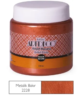 ARTDECO ROLYEF MACUNU METALİK 220 ML BAKIR Y-054N 2228