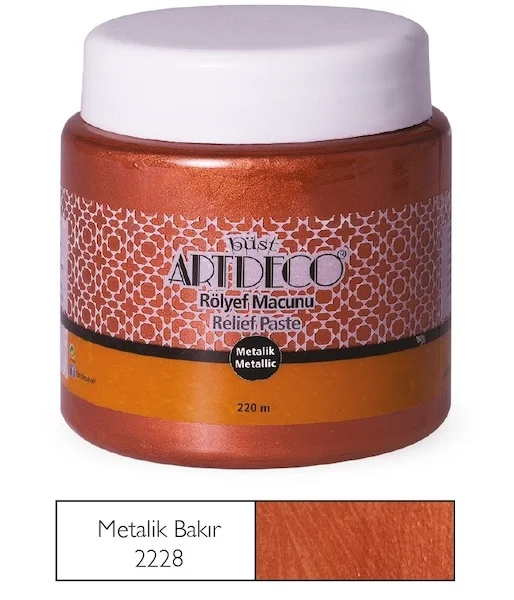 ARTDECO ROLYEF MACUNU METALİK 220 ML BAKIR Y-054N 2228